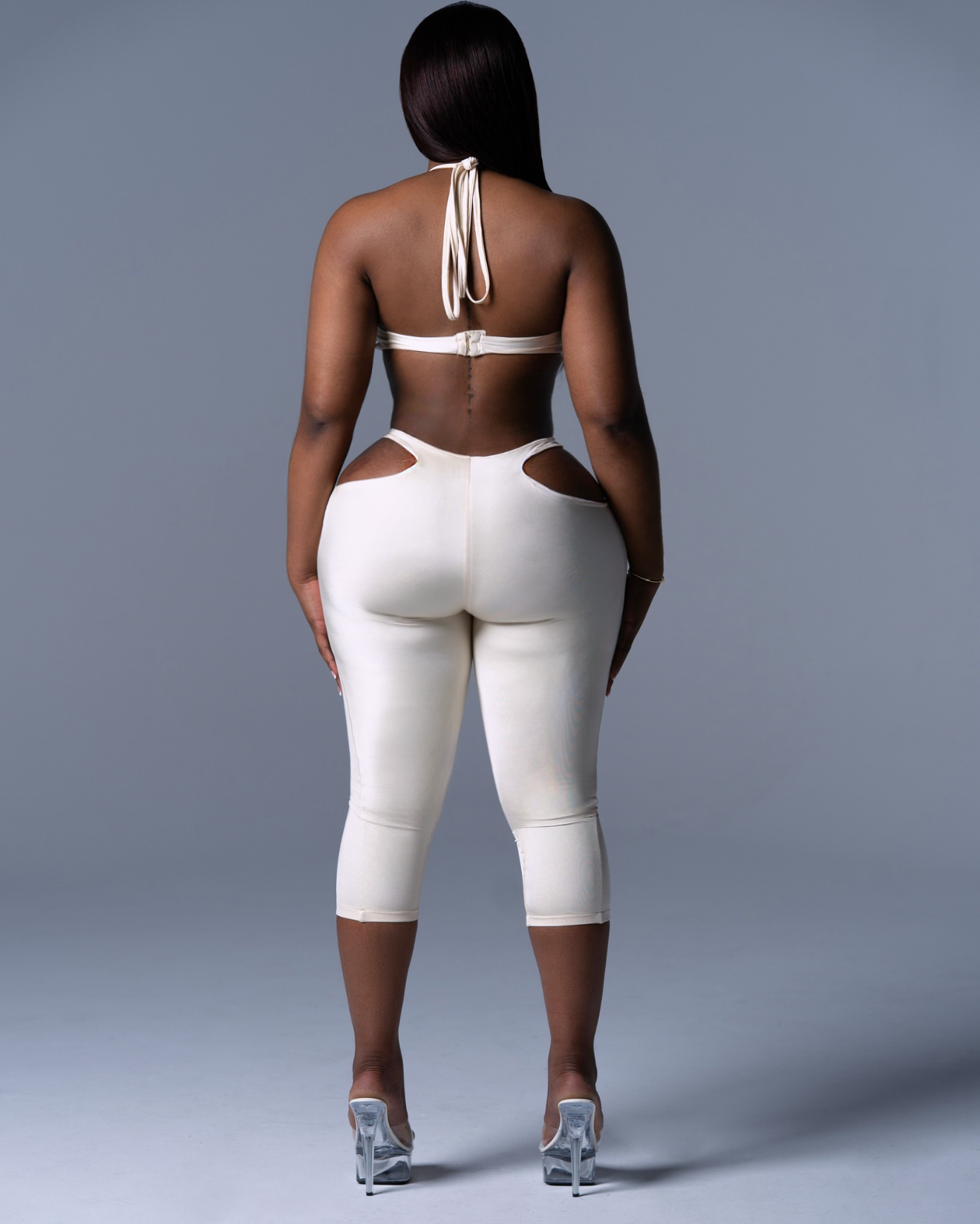 SORAYA CONTOUR JUMPSUIT - BONE