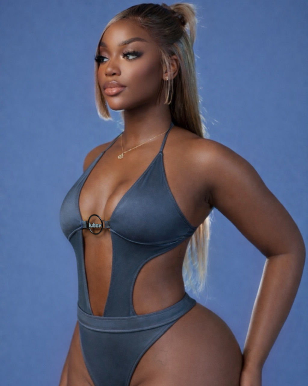 LYRA CONTOUR BODYSUIT - SLATE