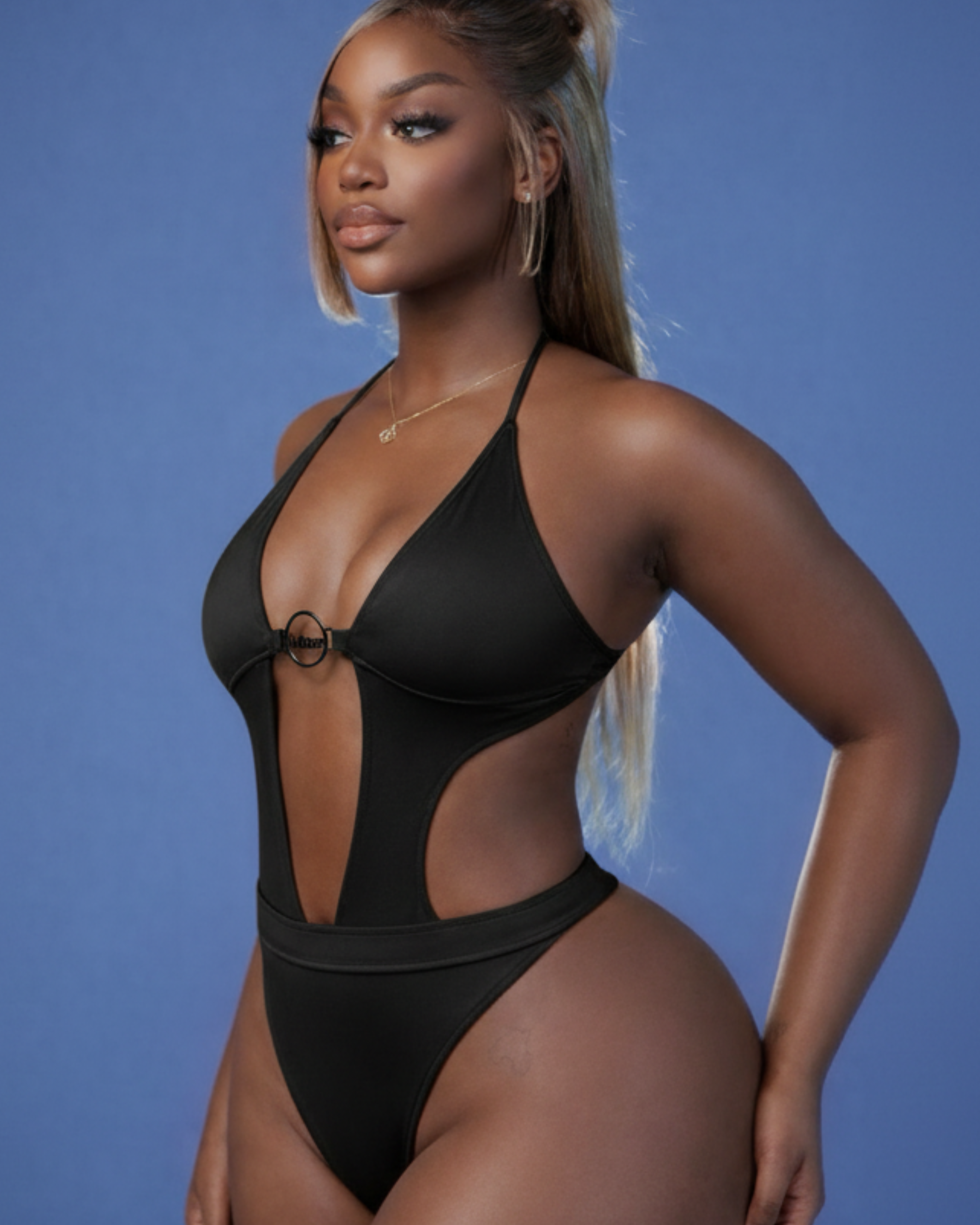 LYRA CONTOUR BODYSUIT - ONYX