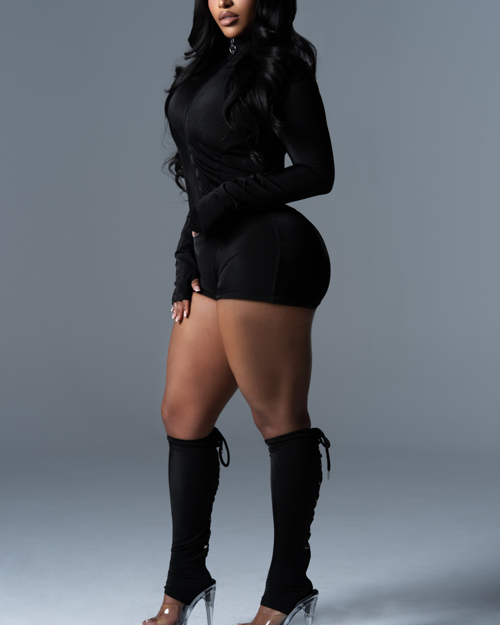SOLACE CONTOUR JACKET - ONYX